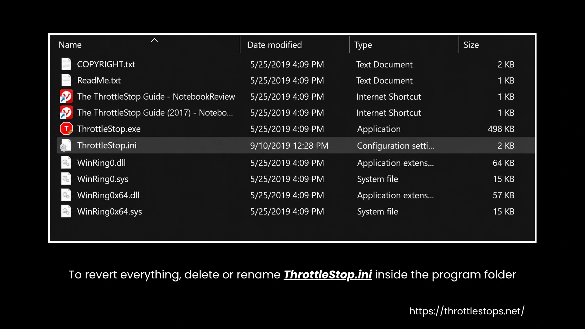 ThrottleStop.ini File ThrottleStop.ini File