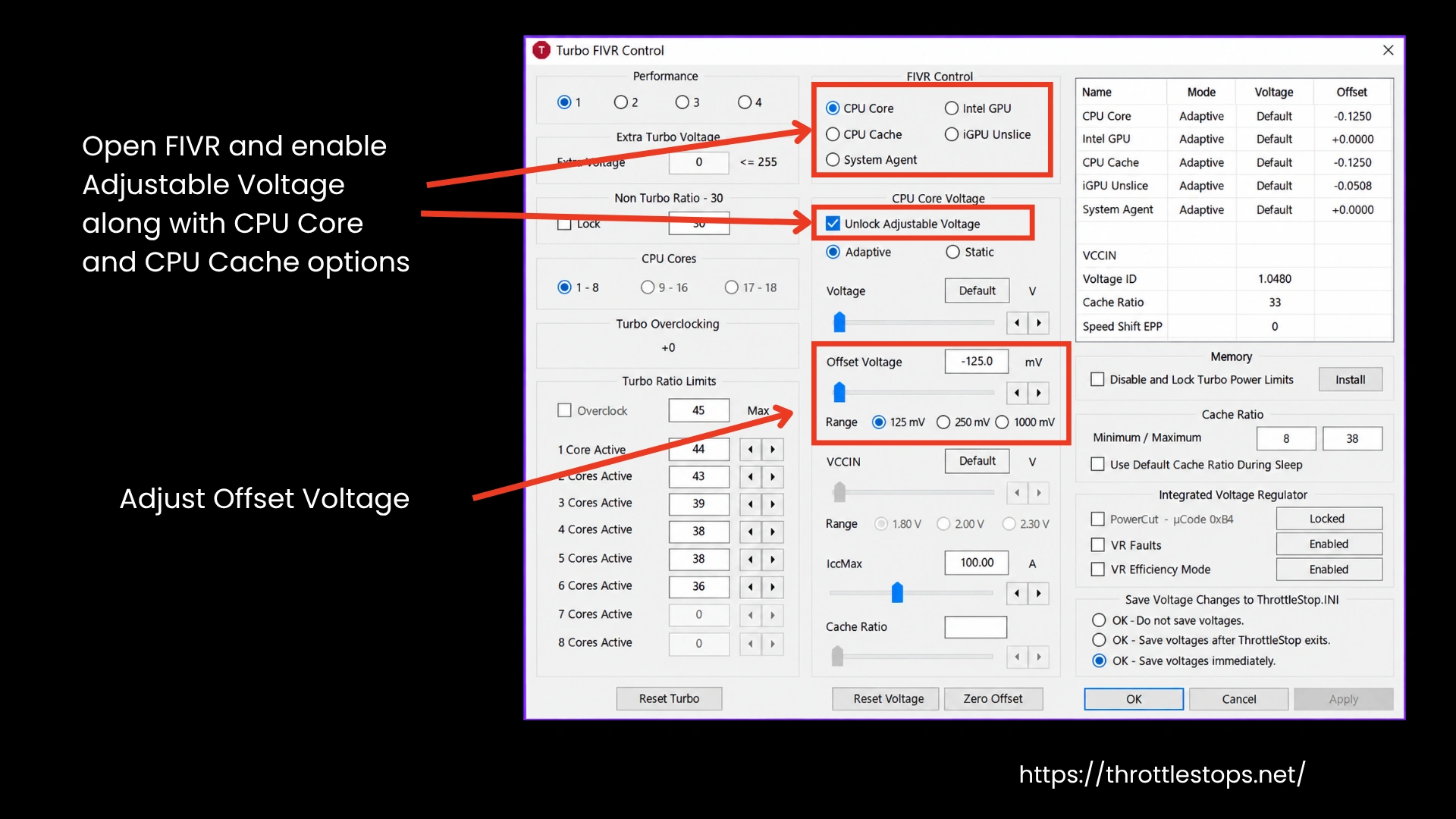 Undervolting Using FIVR Undervolting Using FIVR